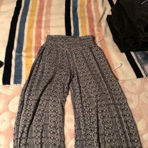 blue an white hippie type pants